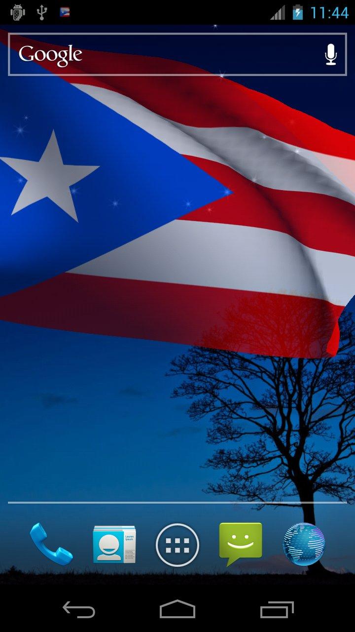 Puerto Rican Flag Live Wallpaper 3d Rico Lwp