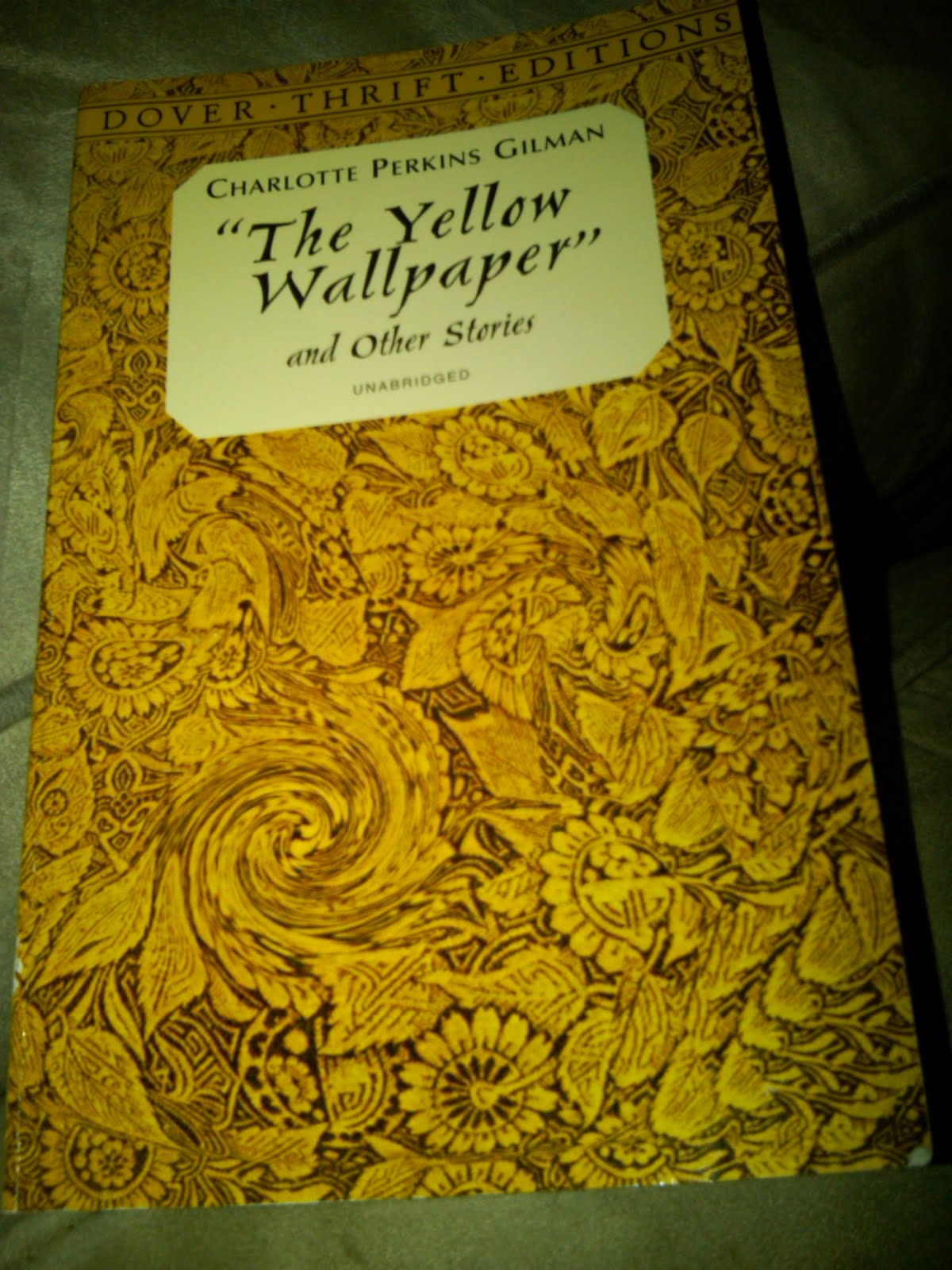 Yellow Wallpaper Gilman After Reading The I Could