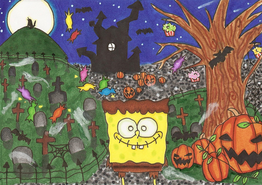 Spongebob Halloween Wallpaper By