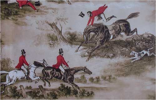 Hunting Scenes Wallpaper Depicting From