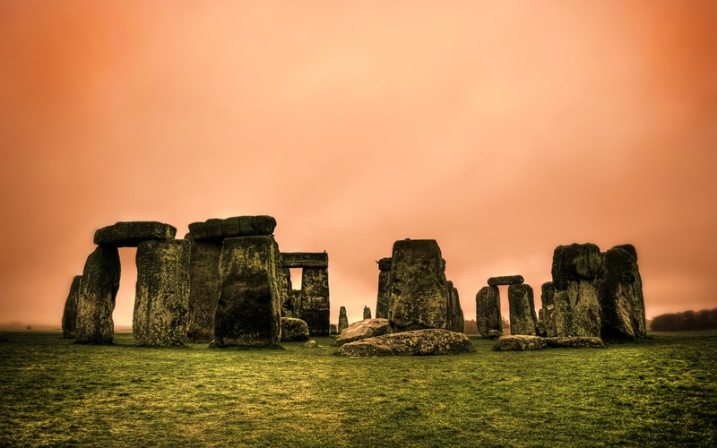 Stonehenge Stones HDr Photography Evening Wallpaper