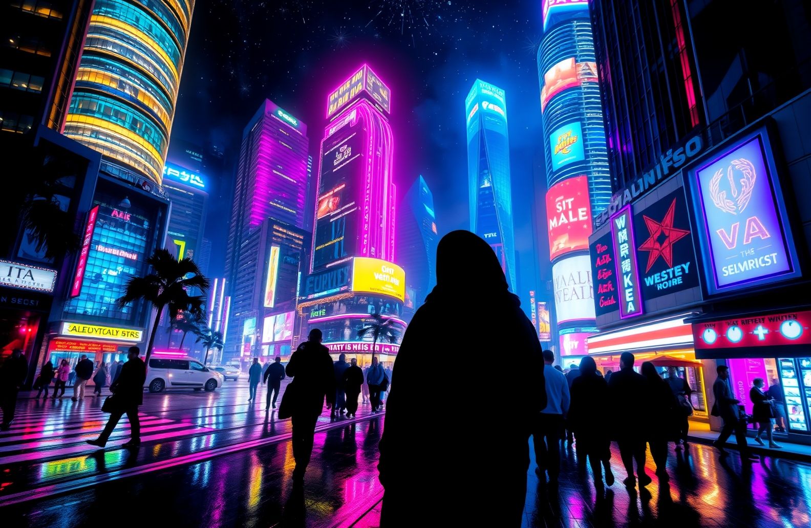 Street Wallpaper HD Night City