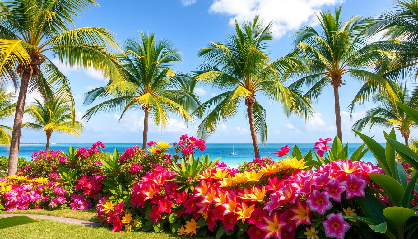 Tropical Preppy Summer Wallpaper