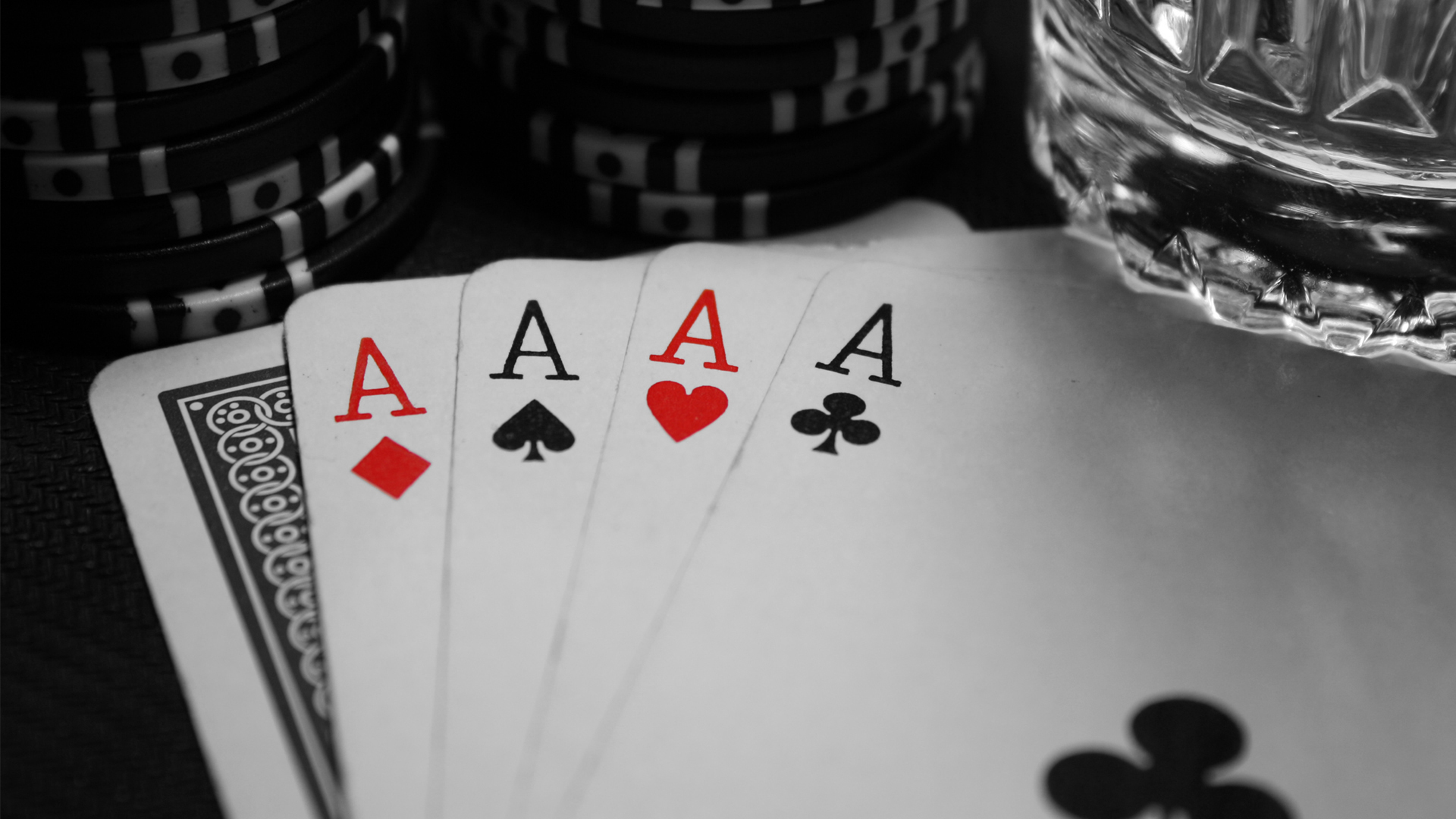 Wallpaper Poker Cards Ace Black White Game Diamonds Spades