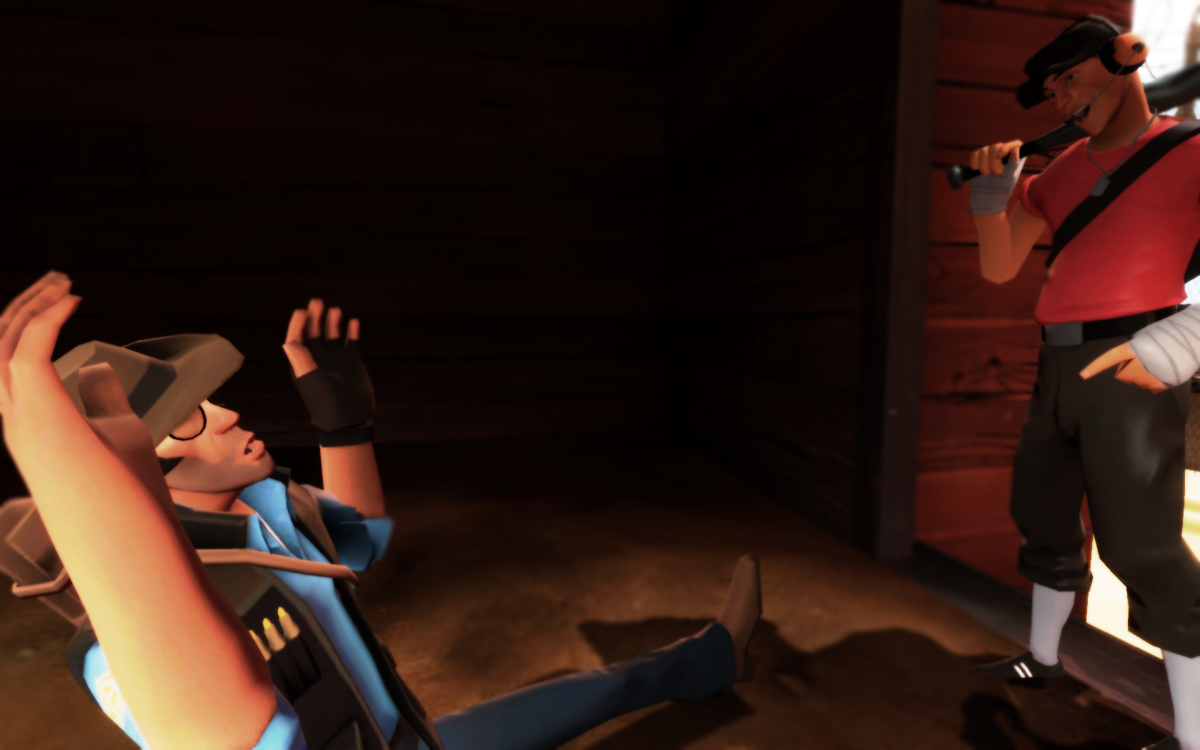 scout tf2 snipers team fortress 2 sniper HD Wallpaper of Architecture