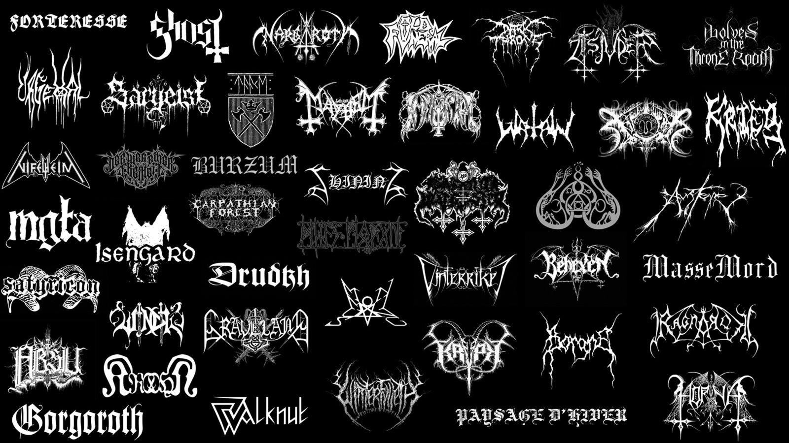 Black metal wallpaper by pggraphisme on