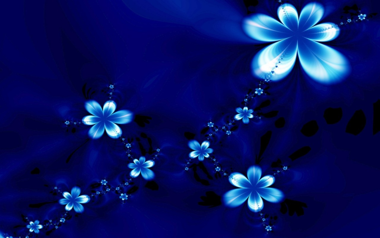 Blue Flower Wallpaper Background - WallpaperSafari