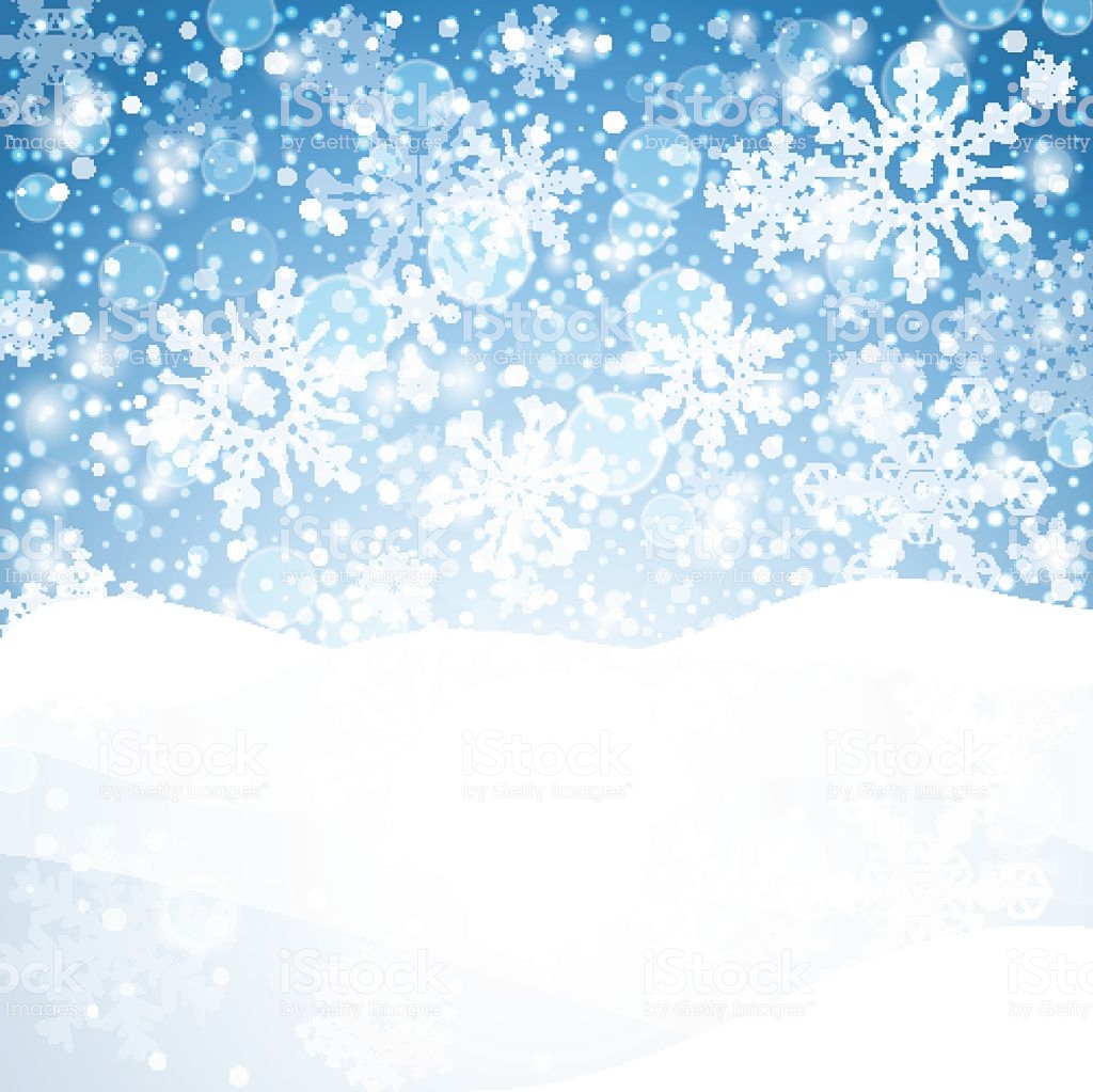 Winter Background With Snow Christmas Banner Vector Stock
