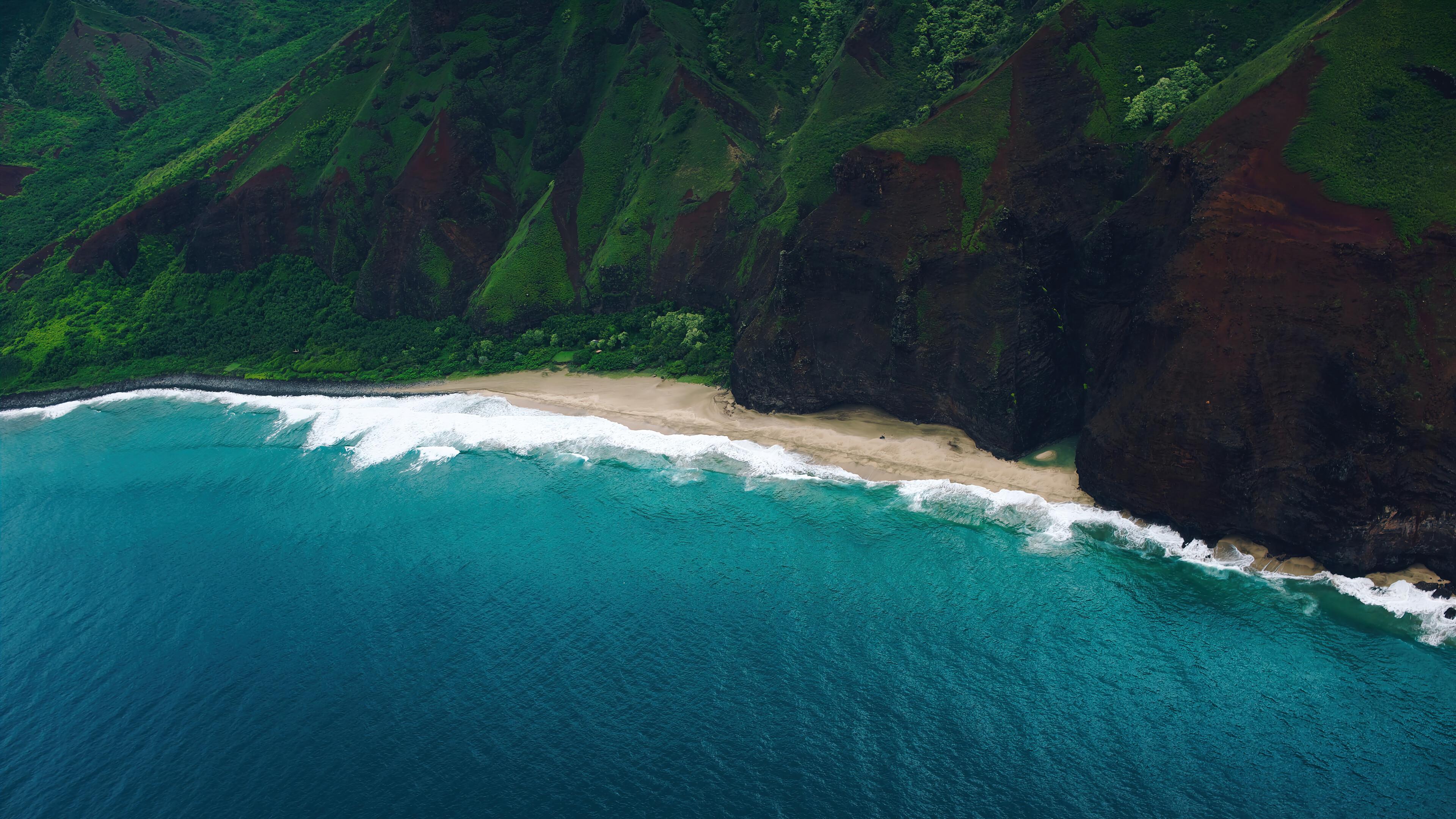 Hawaii Coastline Scenery Wallpaper 4k Pc Desktop 4380b