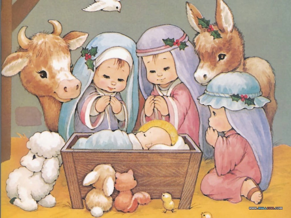 Christmas Story The Birth of Jesus Wallpapers 1024x768 NO24 Desktop