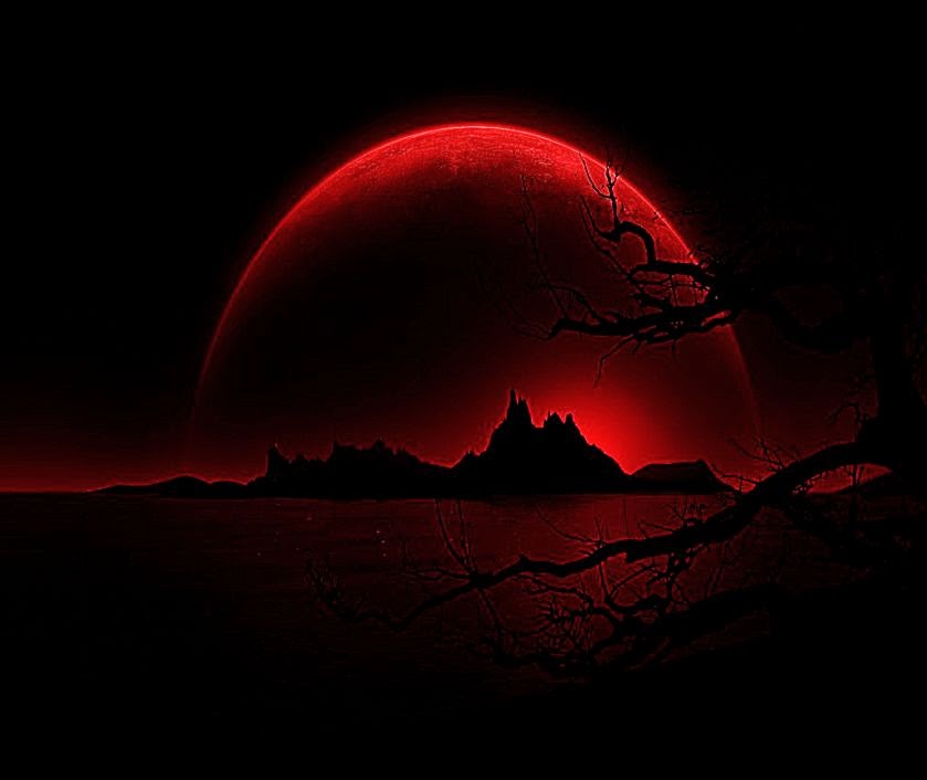 Red Moon 3d Wallpaper HD Best