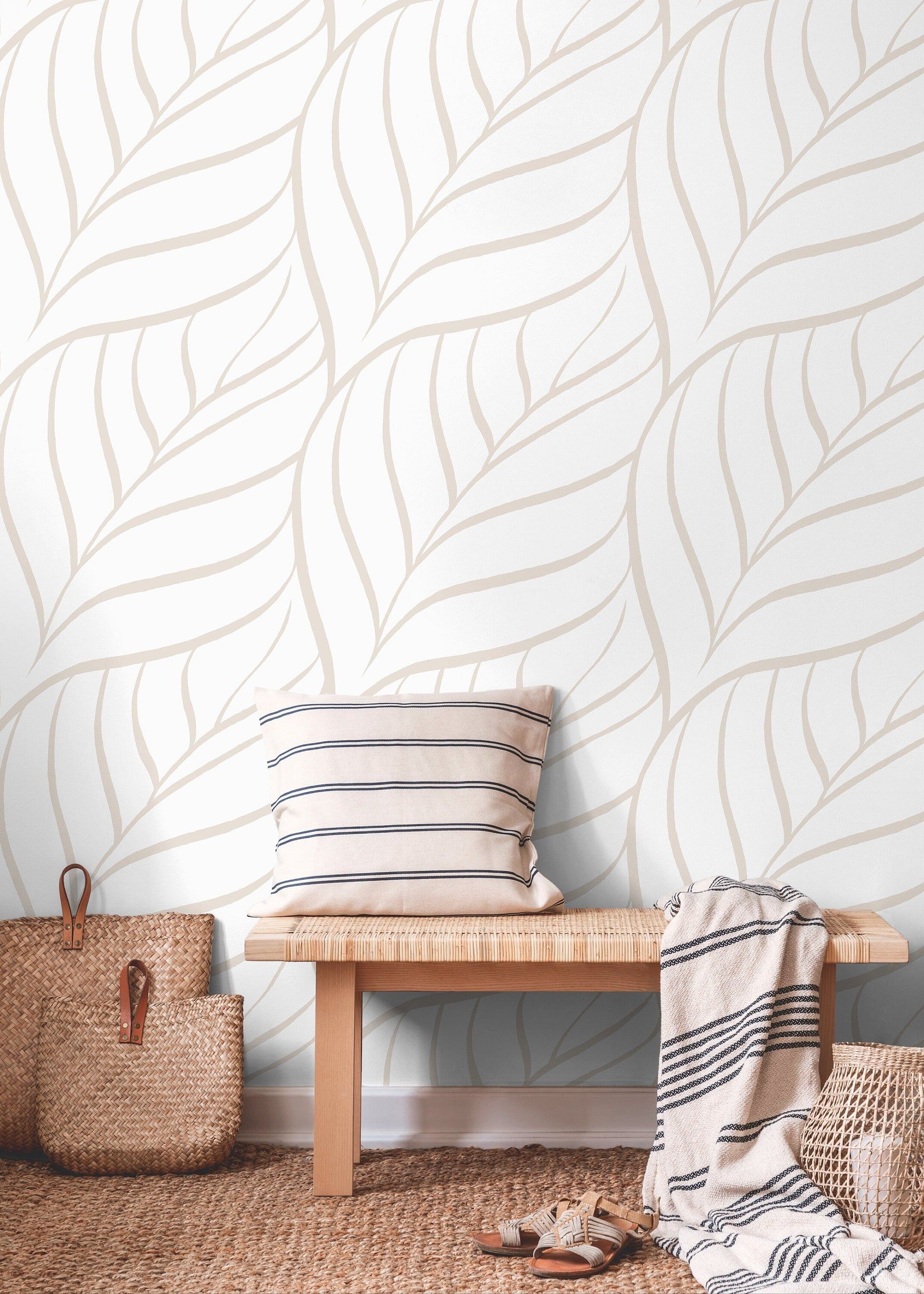 Beige Minimalist Wallpaper