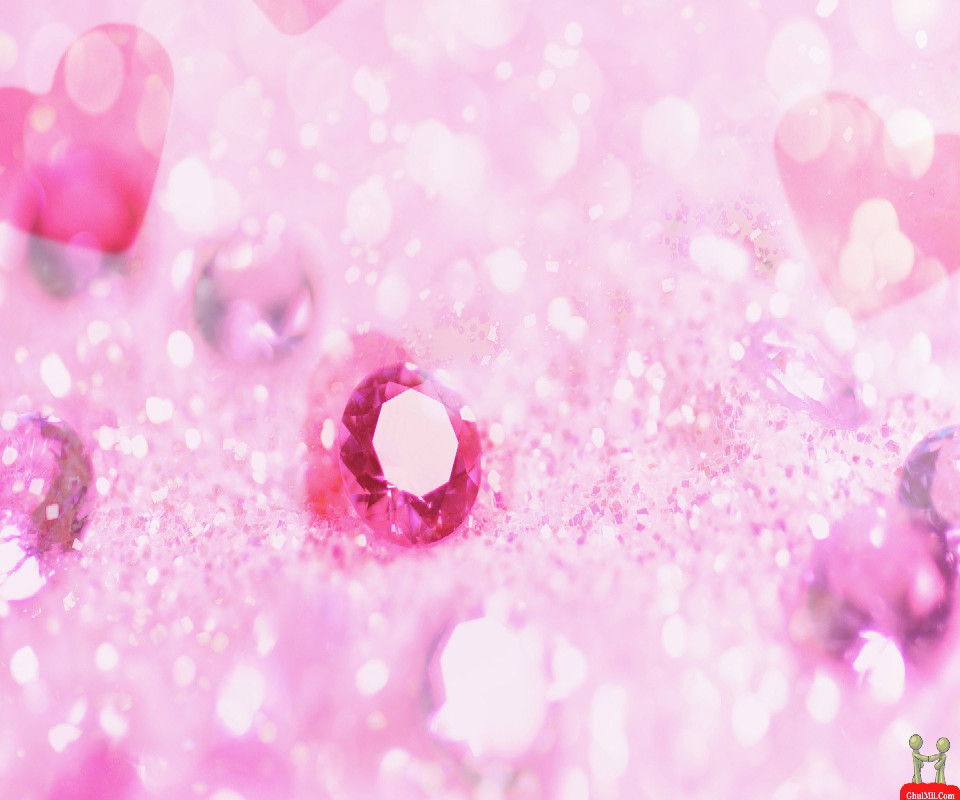 Pink Love Heart Wallpaper Shining Hearts Htc
