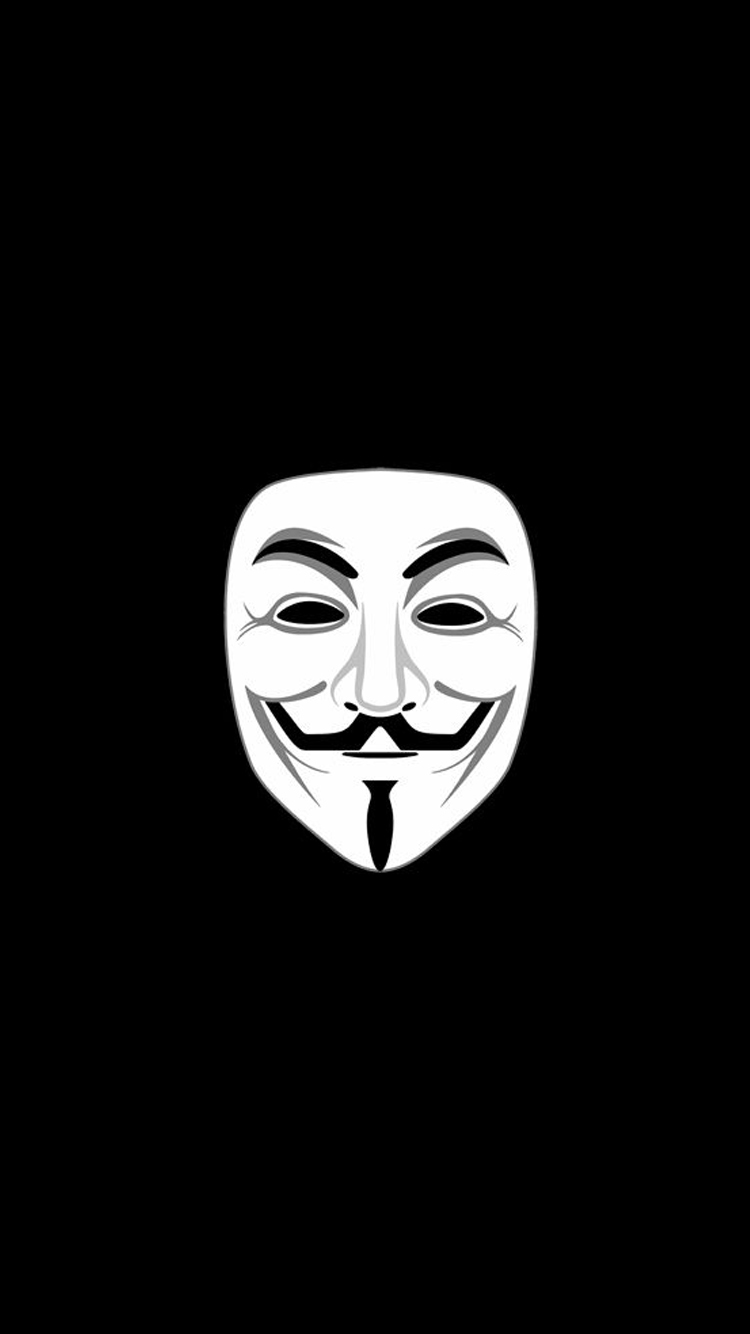 Anonymous Mask Wallpaper for iPhone 6 with 750x1334 Pixels HD 750x1334