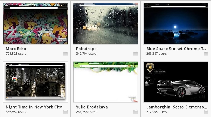 Chrome Background Theme Gallery