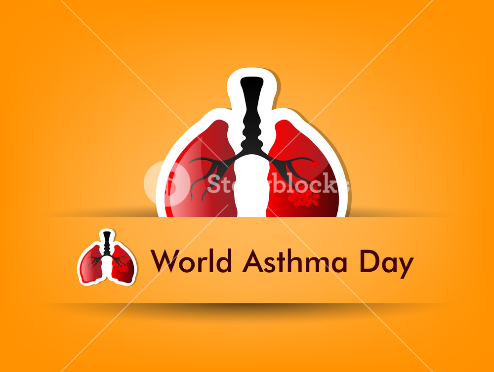 World Asthma Day Background Royalty Stock Image