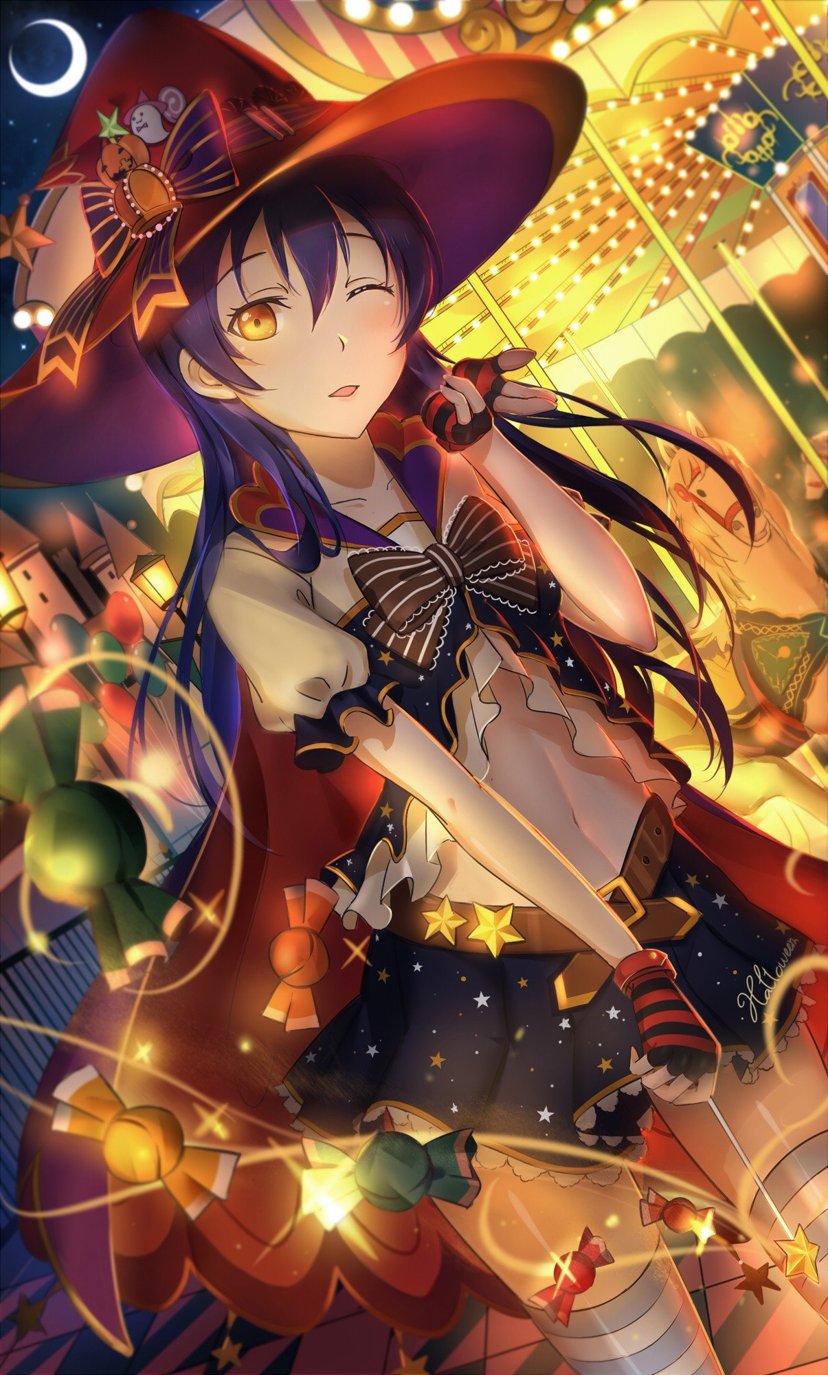 Sonoda Umi Love Live Candies Moon Anime Girls HD