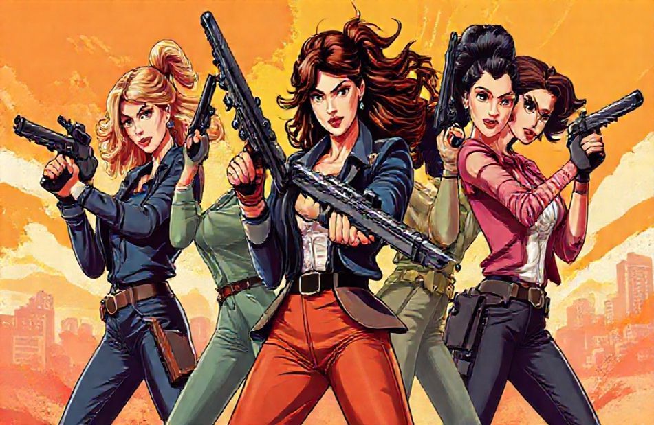 Girls With Guns Wallpaper