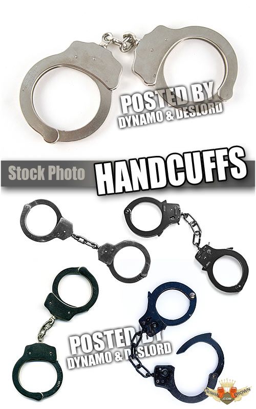 Police Handcuffs Raster Background Clip Art