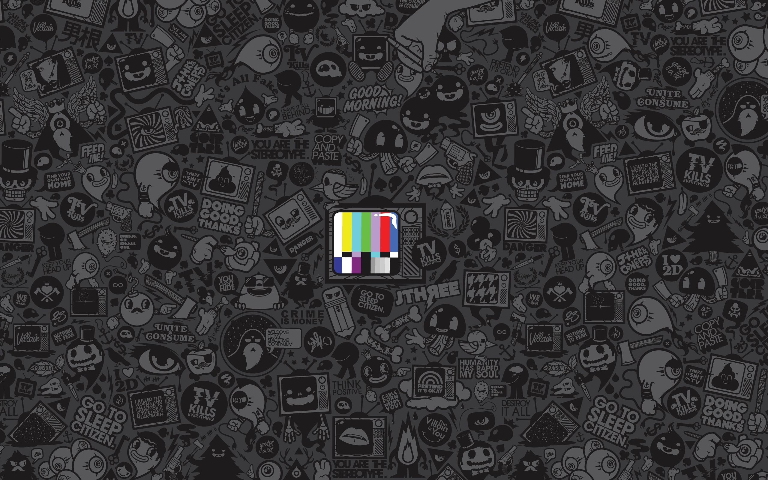 Tv Abstract Typography J3concept Wallpaper