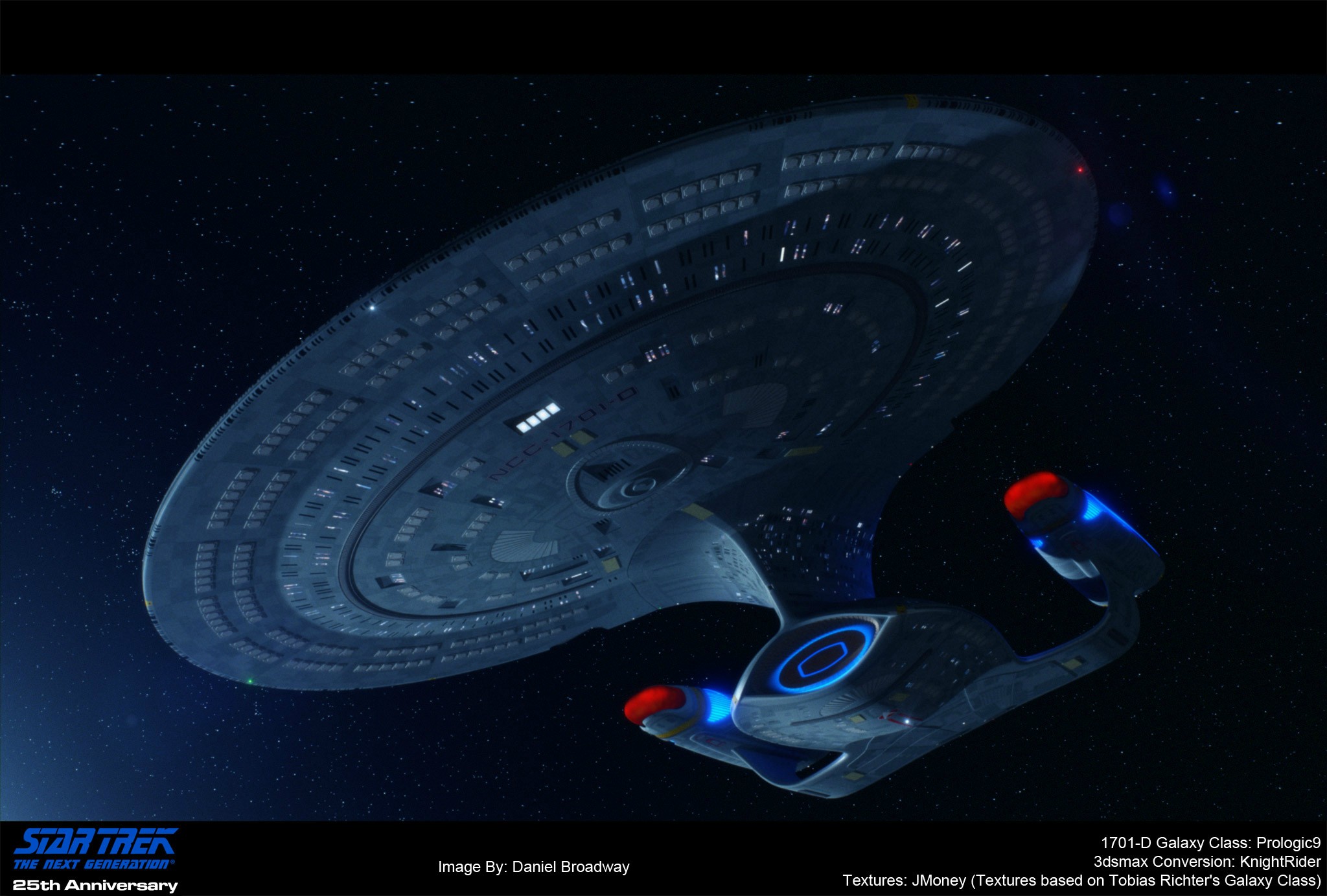 A 3d Render I Did In Honor Of Star Trek Tng 25th Anniversary