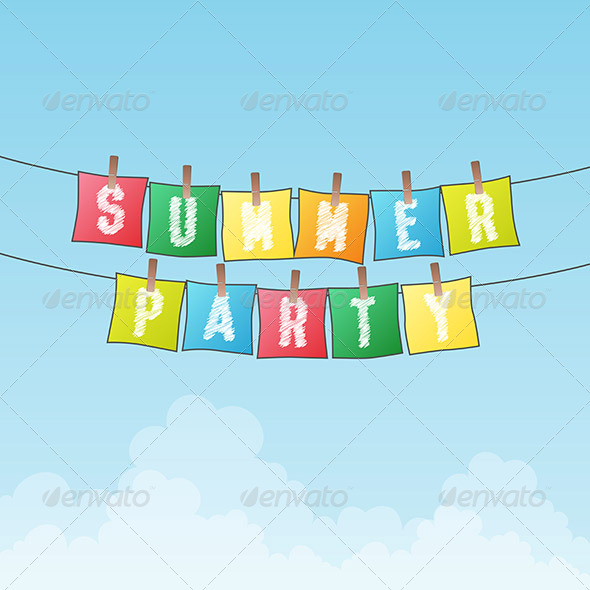 Summer Party Background Decorative