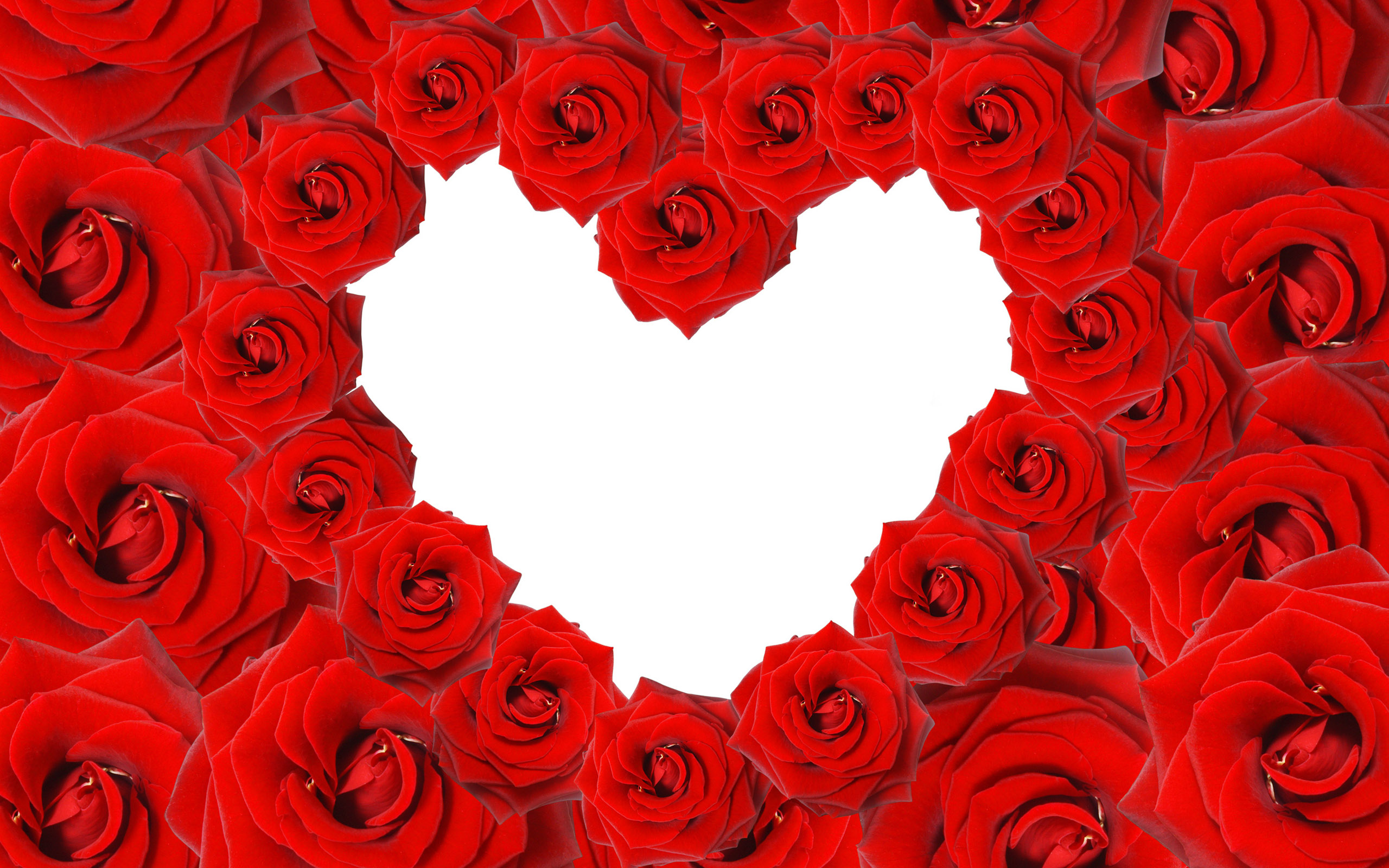 Red Roses Love Heart Wallpaper HD