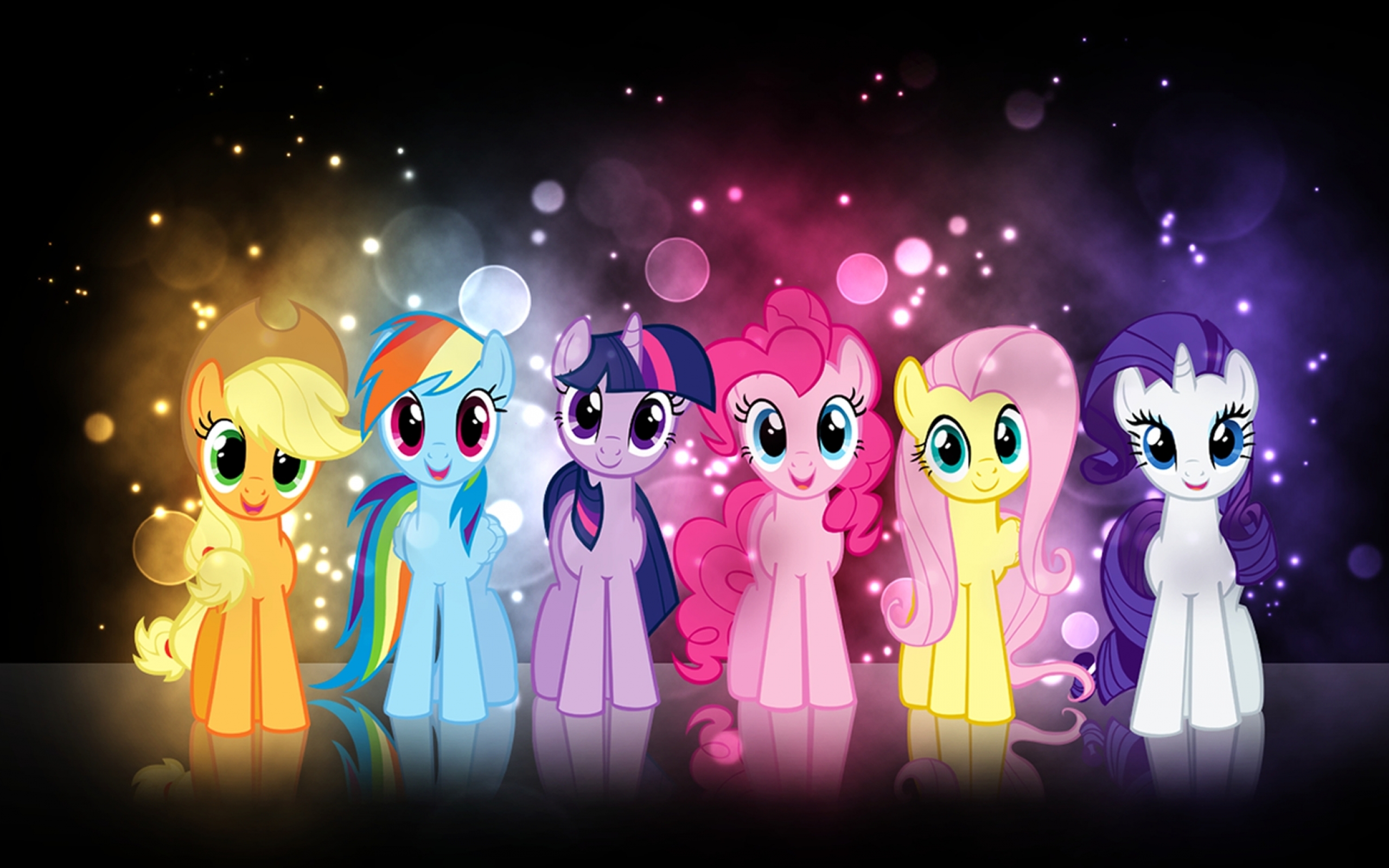 My Little Pony Fluttershy Rainbow Dash Twilight Sparkle Rarity Pinkie