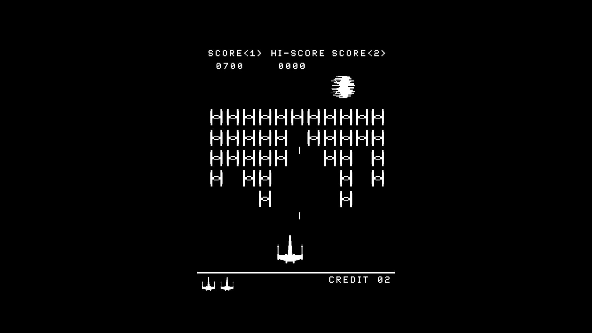 retro Games Black Background Star Wars Space Invaders Death