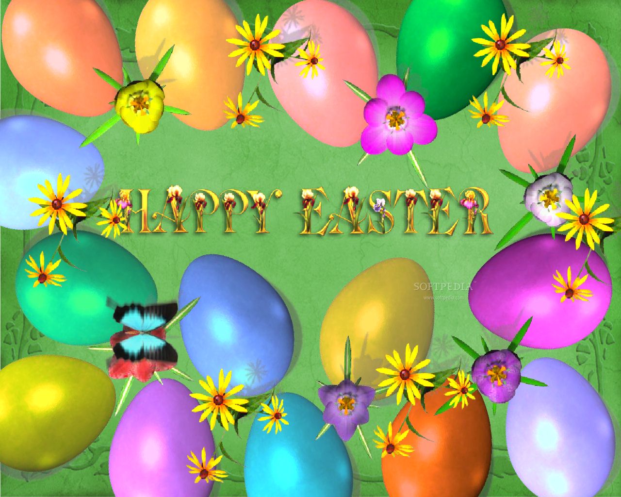 Easter Eggs Animated Screensaver This Is The Image Displayed By