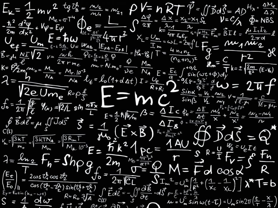 Physics Equation Mathematics Math Formula Poster Science Text