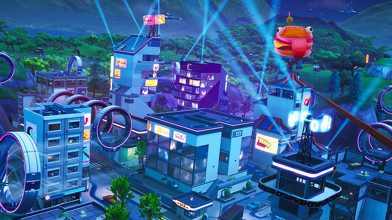 Fortnite Season S New Map Areas Mega Mall And Neo Tilted Towers