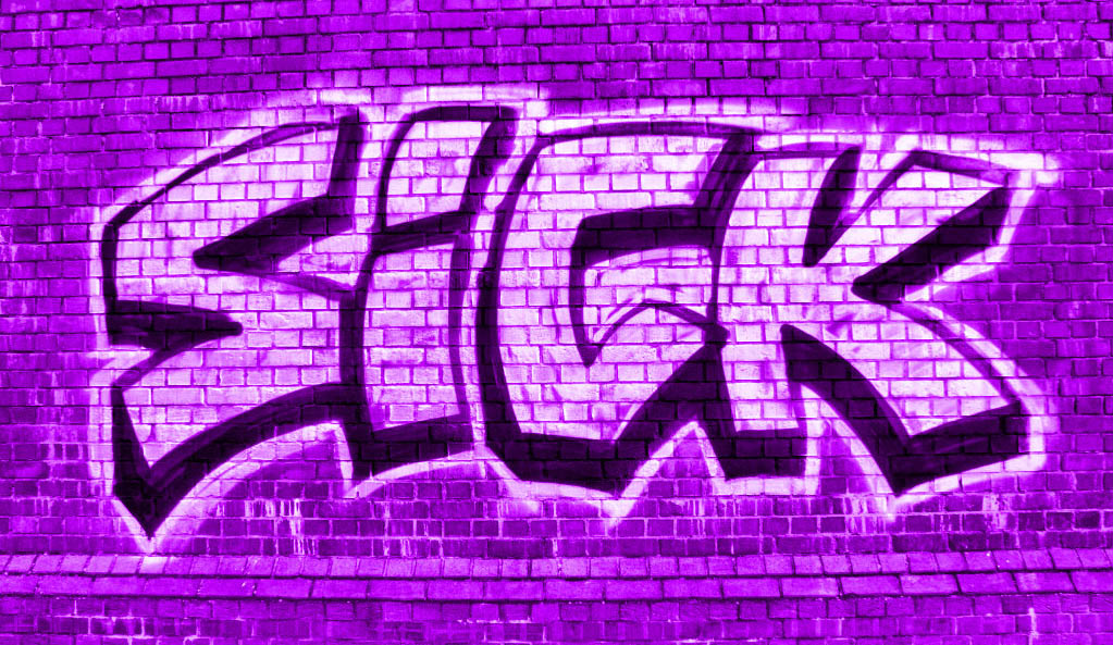 Cool Sick Graffiti Purple Background Wallpaper