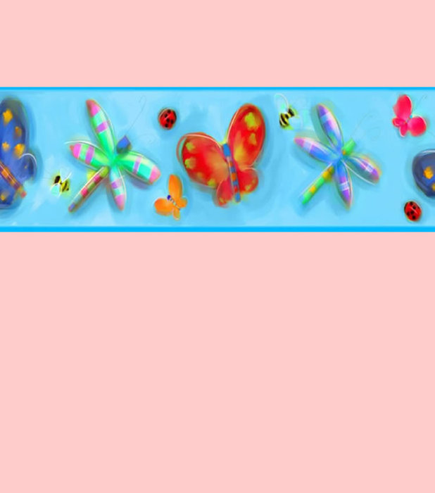 🔥 Free download Blue butterfly bedroom wallpaper border at Childrens