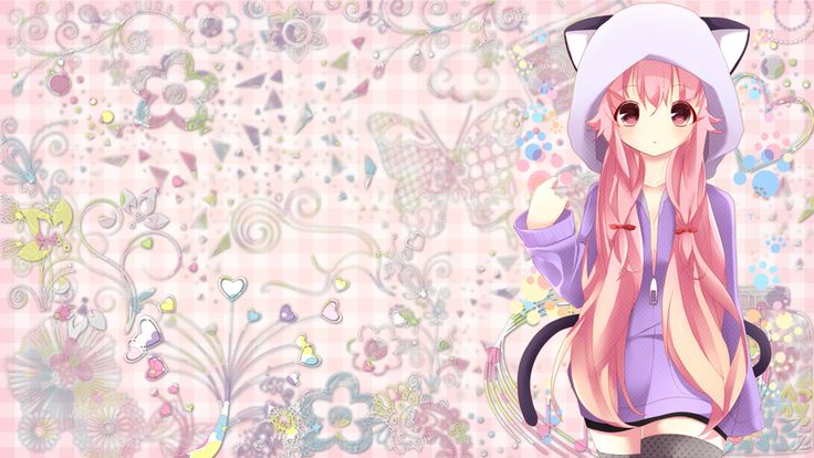 Kawaii Neko Wallpaper Hd Buscar Con Google Chivi