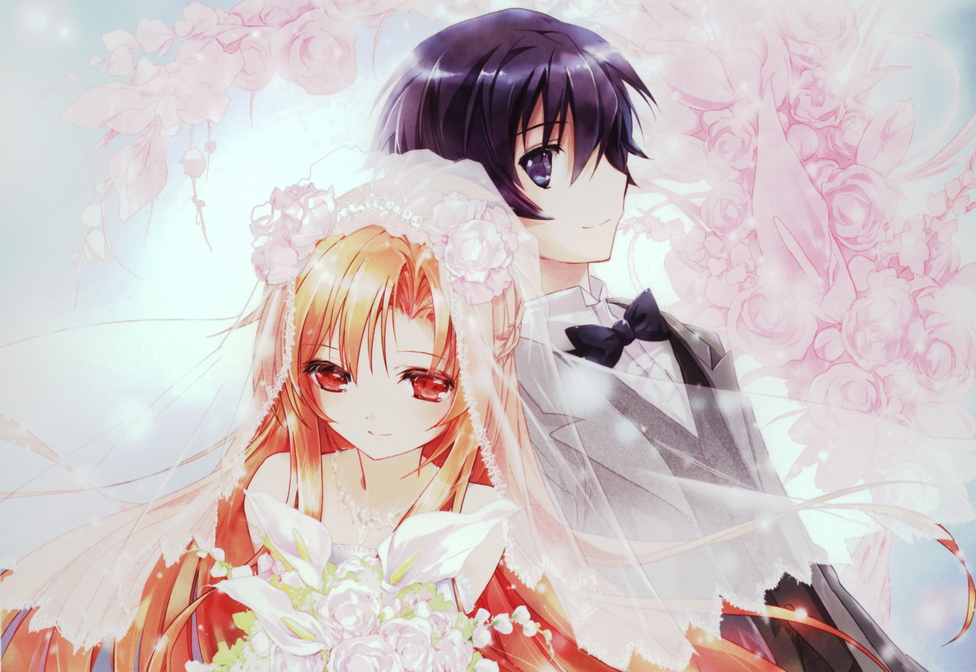 Kyosuke And Kirino S Wedding HD Wallpaper Background Image