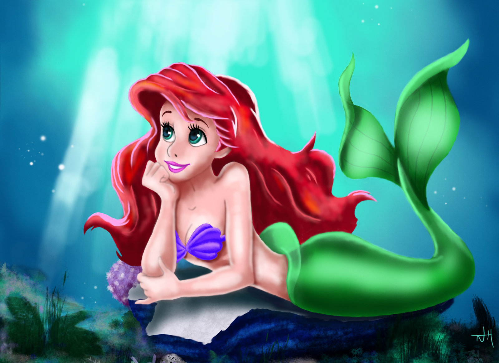 The Little Mermaid Puter Wallpaper Desktop Background