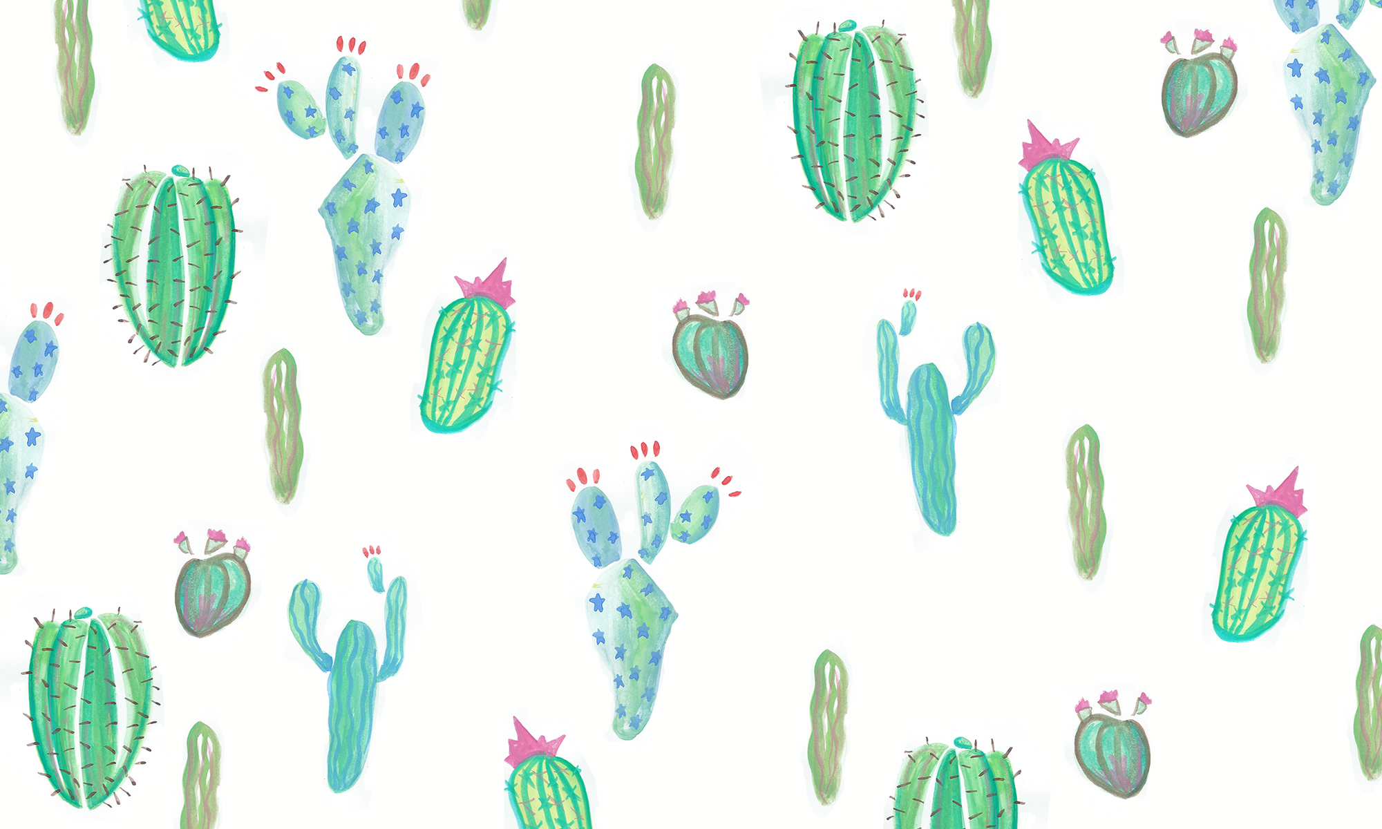 Tech Tuesday Cacti Party Wallpaper Wonder Forest
