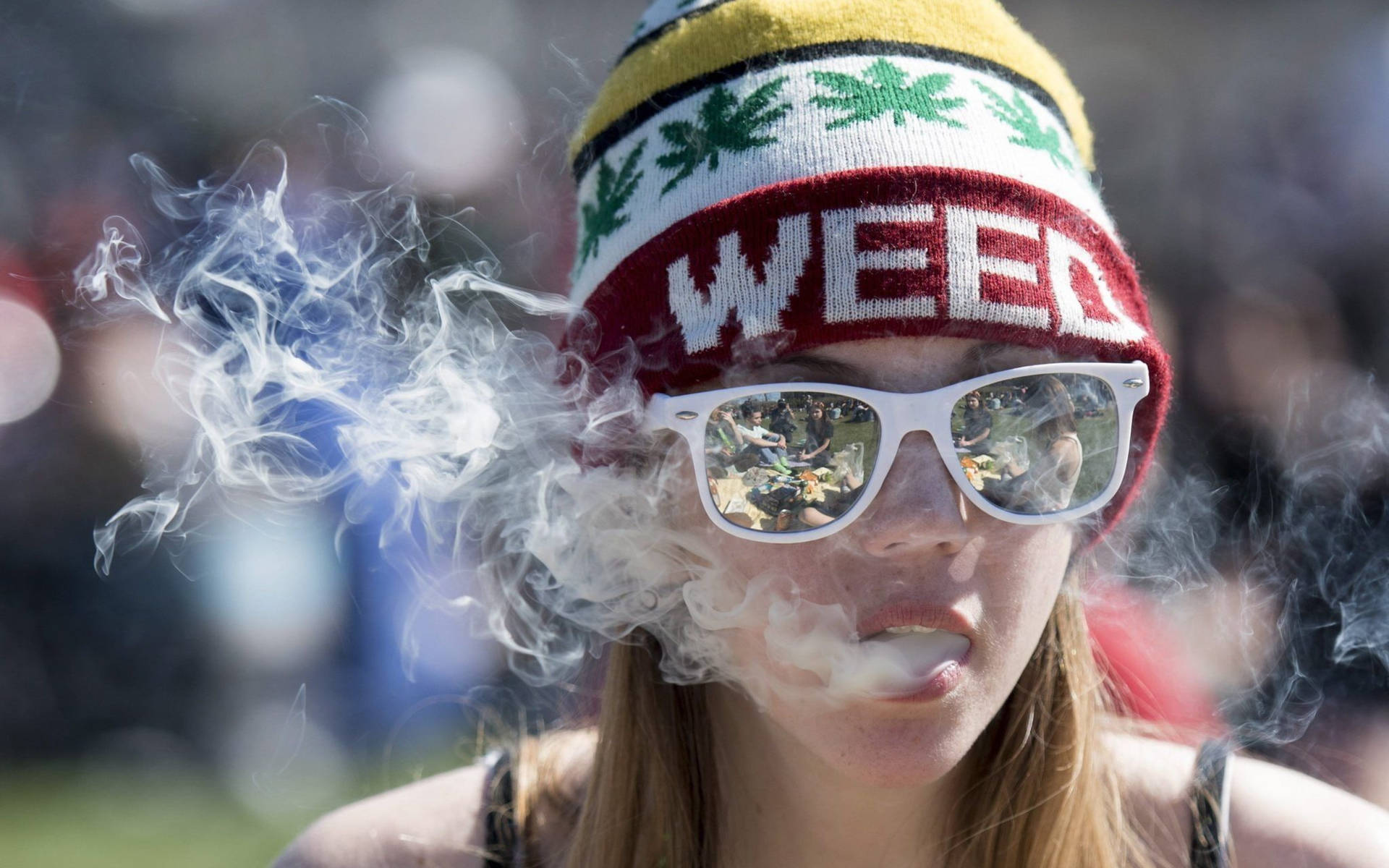 Smoking Weed Wallpaper