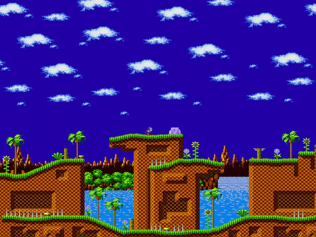 Green Hill Zone Sonic The Hedgehog Game