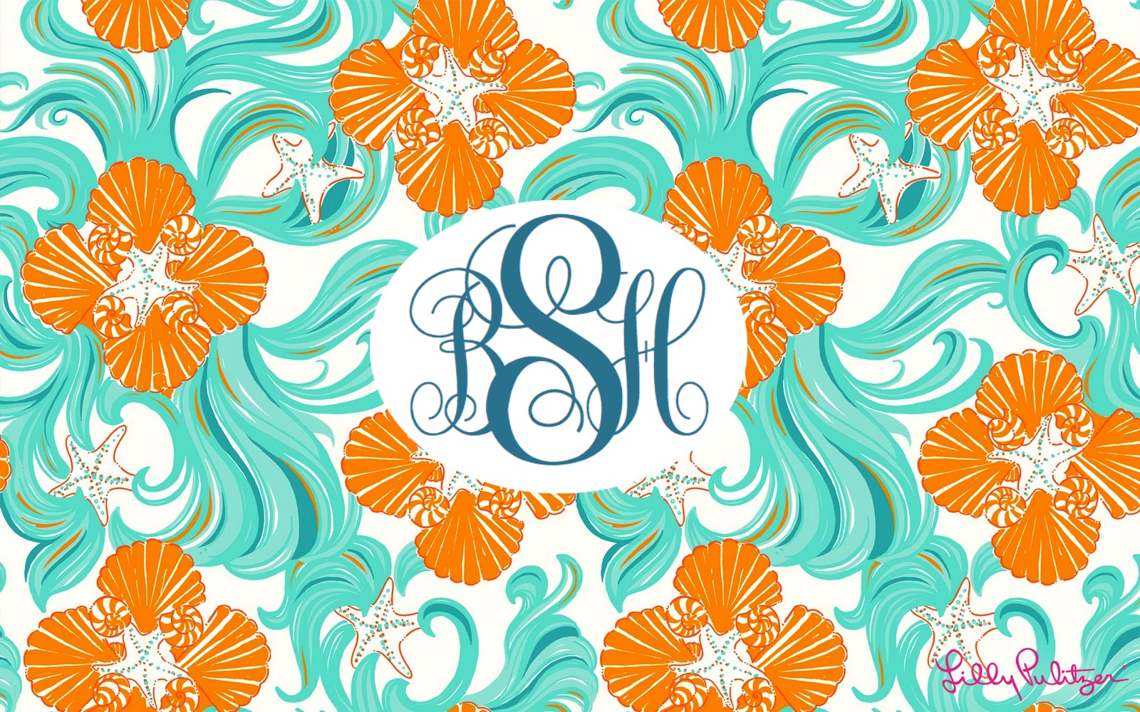 It S A Lilly Pulitzer Puter Background With My Monogram How Cute