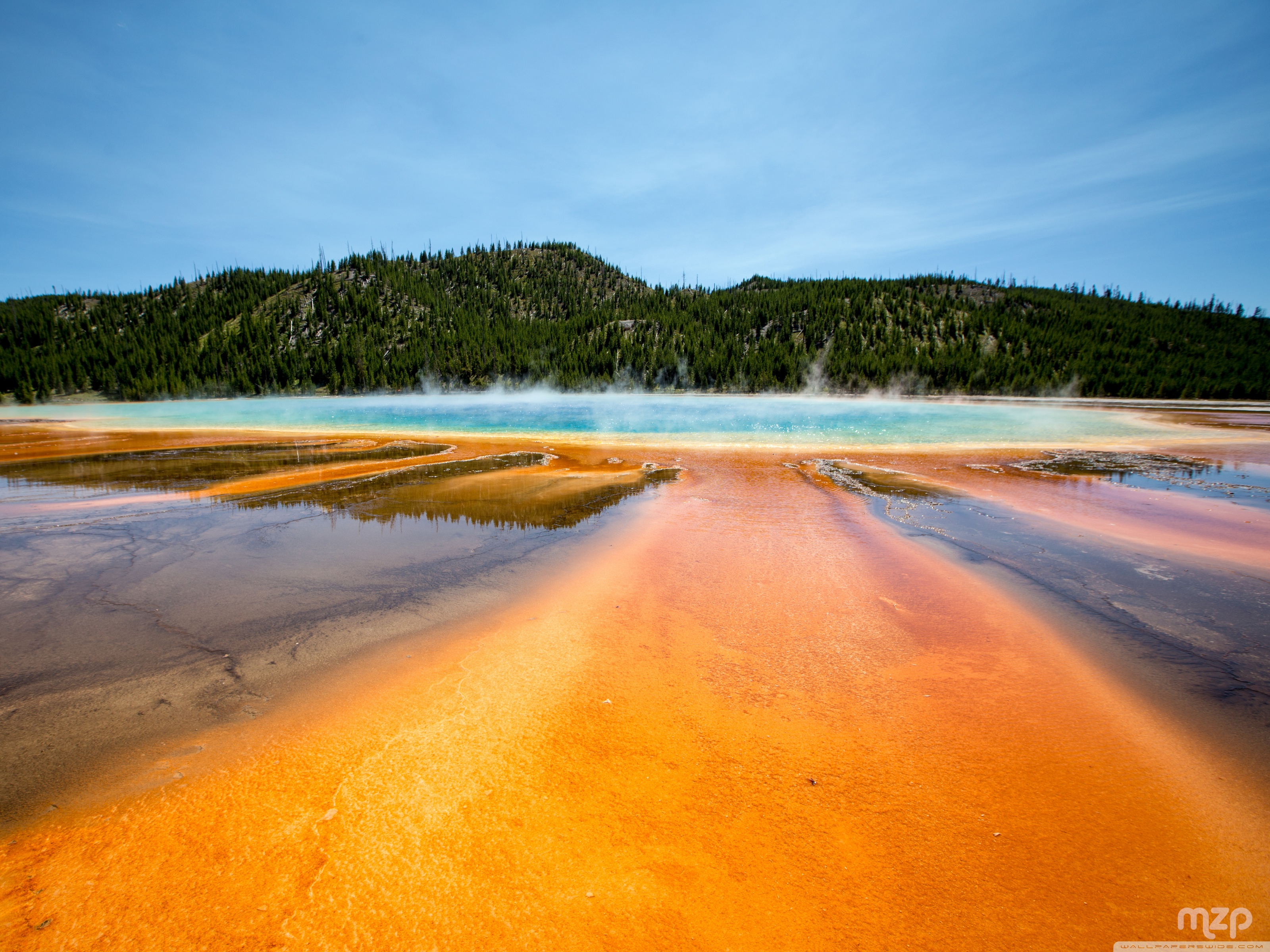 Grand Prismatic Spring Yellowstone National Park Wyoming 4k