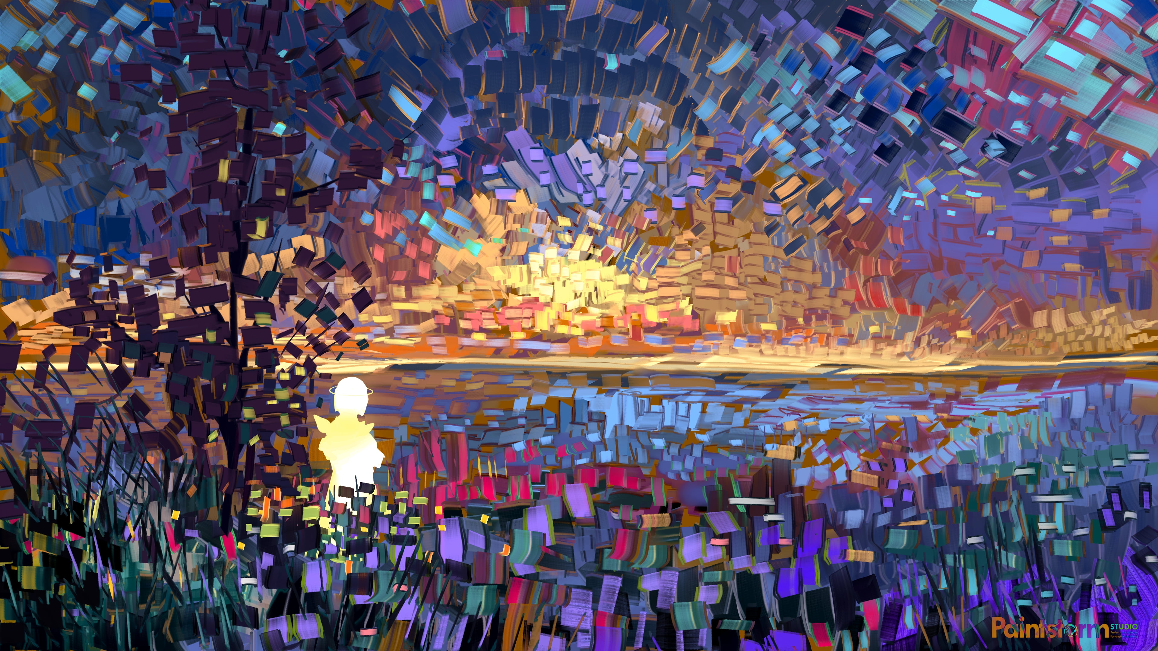 Body Of Water Pinata Art Digital Sunset Geometry
