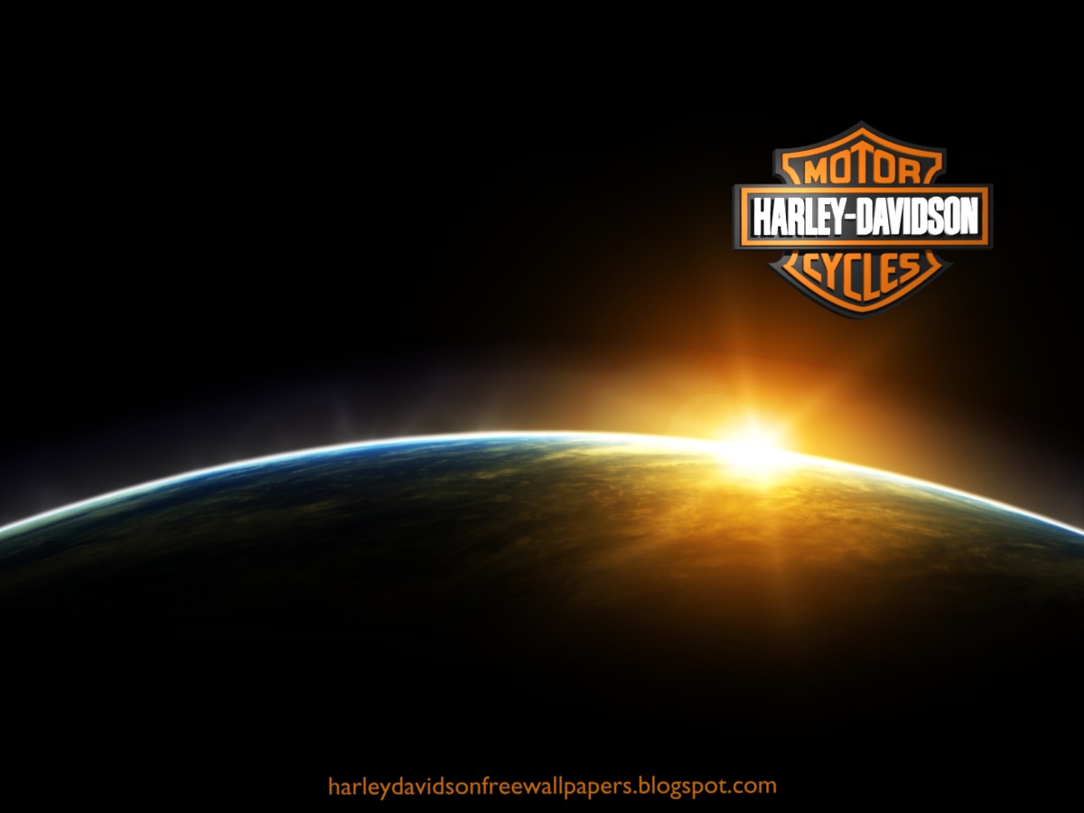 Harley Davidson Wallpaper Harleys Logo In Space Eclipse From