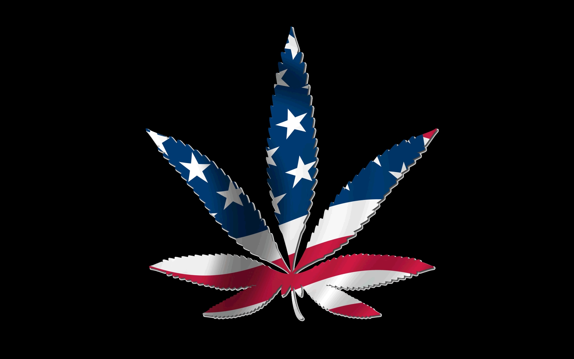 American Flag Weed HD Wallpaper