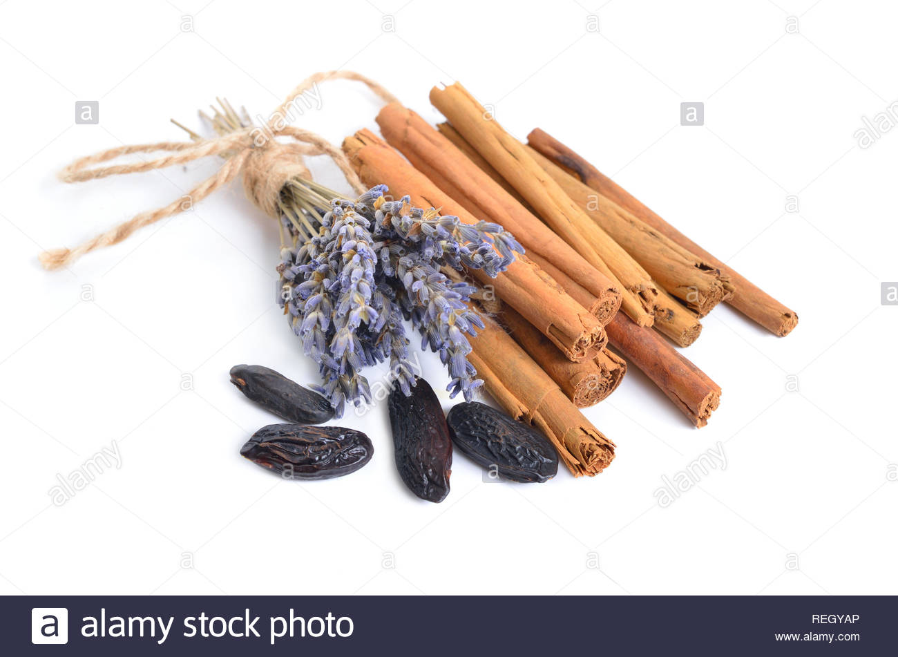 Cinnamon Sticks From Sri Lanka With Lavender And Tonka Beans