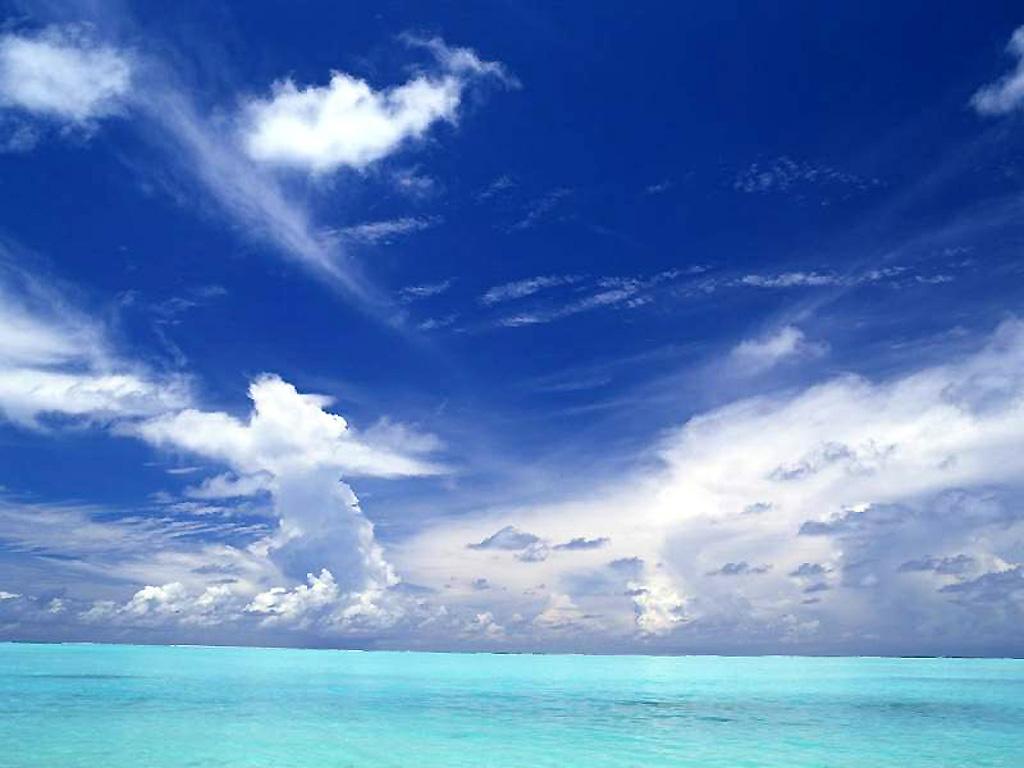 Blue Ocean Nature Background