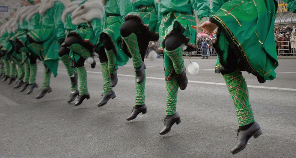 Dancers Perform During A St Patrick S Day Central Moscow Russia