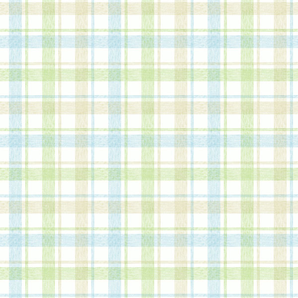 Woven Plaid Blue Prepasted Wallpaper   Wall Sticker Outlet