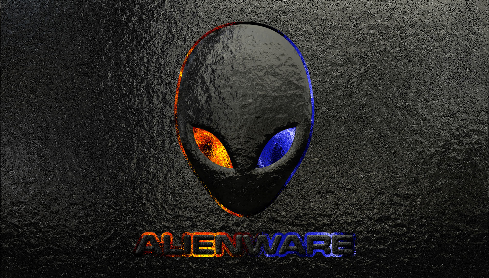 Alienware Logo Colorful Eyes Rough Background Texture HD